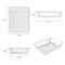 Storex Flat Storage Tray, Clear, 5PK 62531U05C - alternate 2