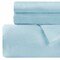 Homeroots Light Blue King Cotton Blend 0 Thread Count Washable Duvet Cover Set 528427 - alternate 2