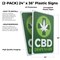 Signmission CDB Dispensary, Plastic Signs Only 24 Inch x 36 Inch, Corrugated Plastic, 2PK CSB-2436-2PACK-30356 - alternate 2