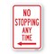 Signmission No Stopping Any Time With Left Arrow, Heavy-Gauge Aluminum, 18" x 24", A-1824-24969 A-1824-24969 - alternate 1