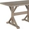 Homeroots 48" Gray Solid Wood Trestle Writing Desk 516430 - alternate 4