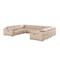 Homeroots Beige Leather Power Reclining U Shaped Eight Piece Corner Sectional 643953 - alternate 3
