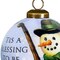 Homeroots Green Irish Snowman Hand Painted Mouth Blown Glass Ornament 477556 - alternate 2