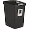 Sterilite 7.5 Gal. Black TouchTop Wastebasket 10439004 - alternate 3