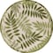 Homeroots 5' Ivory And Green Round Palm Leaf Indoor Outdoor Area Rug 548143 - alternate 1
