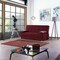 Homeroots 75" Burgundy Chenille Convertible Futon Sleeper Sofa And Toss Pillows With Storage 607204 - alternate 5