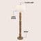Jonathan Y Rustara 61.5" Cottage Farmhouse Turned Resin/Iron LED Floor Lamp, Antique Brown Wood Finish JYL5402A - alternate 3