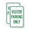 Signmission Parking Reserved Sign Visitor Parking Only, 18'' X 24'' 2 Signs, Heavy Gauge Aluminum, 2PK A-1824-2PACK-23376 - alternate 1