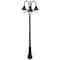 Gama Sonic Orion Triple Head Lamp Post, Black 123BM50003 - alternate 1