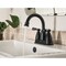 Moen Banbury 2-Handle Lever High Arc Centerset Bathroom Faucet with Push-Down Matte Black 84943BL - alternate 2
