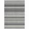 Homeroots 9' X 12' Black Striped Washable Indoor Outdoor Area Rug 576957 - alternate 3