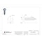 Tamper-Pruf Screws Tamper Resistant Screw, 1 in, Plain Finish, 18-8 Stainless Steel, Round Head One-Way Drive, 25 PK 151420 - alternate 3