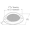 Grote Lighting Steel Two-Hole Mounting Amber Reflector with Silver Housing & Gasket - 40193 40193-3 - alternate 2