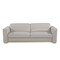 Homeroots 89" Light Gray Top Grain Leather Reclining Sofa 720403 - alternate 1