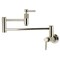 Kingston Brass Wall Mount Pot Filler Faucet with Knurled Handle, Polished Nickel KS8106KNL - alternate 1
