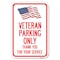 Signmission Veteran Parking Only Thank You for Your Service, 12 Inch x 18 Inch 1 Sign, Heavy Gauge Aluminum A-1218-22737 - alternate 1