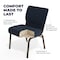 Flash Furniture Hercules Church Chair, Blue Back, 21-1/4 in W 25" L 33" H, Fabric Seat FD-CH0221-4-GV-S0810-GG - alternate 3