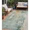 Homeroots 5' X 8' Blue Copper And Gray Abstract Washable Indoor Outdoor Area Rug 605495 - alternate 1