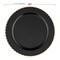 Smarty Had A Party Black with Gold Pearl String Round Disposable Plastic Dinnerware Value Set, 240PK 8870-BGVP-CASE - alternate 2