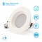 Infibrite 4 In. Retrofit 2700K Soft White LED Recessed Light Kit 9W 750LM, Dimmable, Wet Rated IB-005-2-9W-WH - alternate 3