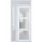 Vdomdoors Front Exterior Prehung FiberGlass Door Frosted Glass / Manux 8552 White Silk / Sidelight and Transo MANUX8552EXD-WS-W30+12 x H80+14-RH - alternate 3