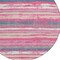 Homeroots 8' Pink Gray And Green Round Striped Washable Indoor Outdoor Area Rug 598916 - alternate 3