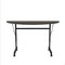 Correll Half Round Econoline TFL Flip Top Table, 48 in W, 23 in to 31 in H, Particleboard Top, Walnut FTM2448TFHR-01 - alternate 3
