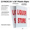 Signmission Liquor Store, Plastic Signs Only 24 Inch x 36 Inch, Corrugated Plastic, 2PK CSB-2436-2PACK-Liquor Store - alternate 2