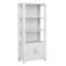 Martha Stewart Hutton Four Tier Shaker Style Bookcase with Storage Cabinet in Gray with Brushed Nickel Hardware ZG-053-GY-MS - alternate 4