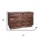Homeroots 57" Brown Carved Abstract Solid Wood Six Drawer Dresser 661221 - alternate 2