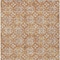 Homeroots 5' X 8' Copper Gray And Beige Floral Washable Indoor Outdoor Area Rug 595938 - alternate 4