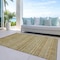 Homeroots 10' X 14' Artichoke Green Gold And Beige Southwestern Washable Indoor Outdoor Area Rug 615949 - alternate 2