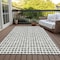 Homeroots 3' X 5' Gray Charcoal And Silver Geometric Washable Indoor Outdoor Area Rug 583294 - alternate 3