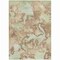 Homeroots 9' X 12' Taupe And Ivory Abstract Washable Indoor Outdoor Area Rug 609844 - alternate 2