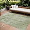 Homeroots 8' X 10' Olive Green And Ivory Abstract Washable Indoor Outdoor Area Rug 602734 - alternate 1