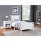 Homeroots White And Gray Reversible Solid Wood Twin Bed Frame 530218 - alternate 2