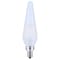 Satco 2 Watt Prismatic HX11 LED - 2700K CCT - Candelabra Base - 120 Volt - Frost Finish - 2-Card, PK2 S12141 - alternate 1