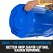 Magnum Tool Blue 55 Gallon Trash Can Set, Trash Can, Quiet Dolly, and Reinforced Lid, 1 Set CMTC-CLD0-55B01 - alternate 4