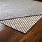 Homeroots 8' x 10' Ivory Striped Weave Non Slip Rug Pad 392333 - alternate 2
