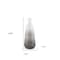Homeroots 20" Gray And White Ombre Metal Table Vase 608333 - alternate 3