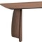 Homeroots 71" Walnut Wood Double Pedestal Base Dining Table 631300 - alternate 2