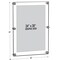 Azar Displays Floating Acrylic Wall Frame with Silver Stand Off Caps: 24in x 36in Graphic Size, 2PK 105536-2PK - alternate 3