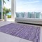 Homeroots 8' X 10' Purple And Lavender Striped Washable Indoor Outdoor Area Rug 587929 - alternate 4