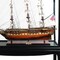 Homeroots 69" Solid Wood Hand Painted 1797 USS Constitution Large Floor Display Case Model Boat 401839 - alternate 3