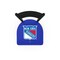 Holland Bar Stool Co 30" Blk Wrinkle New York Rangers Swivel Bar Stool, Ladder Back L01430NYRang - alternate 2