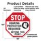 Signmission Stop Hearing Protection Required Be, 18 Inch X 18 Inch, Plastic Sign OC-P-18-123 - alternate 3