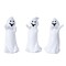 Homeroots Set of Three White Polyresin Halloween Ghost Figurines, 3PK 634132 - alternate 1