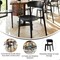 Flash Furniture Dover Stacking Patio Chairs w/Curved Backrests, All-Weather Resin Chairs in Black, 2PK 2-DHF-340-APP-BLK-GG - alternate 3