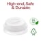 Smarty Had A Party 9" Clear Round Plate Disposable HIPS Dome Short Lids, 600PK 119-SL-CASE - alternate 2