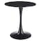 Leisuremod Bristol Round MDF Dining Table - Pedestal Base Kitchen Table, Modern Style BTBL-B35BLMT - alternate 2